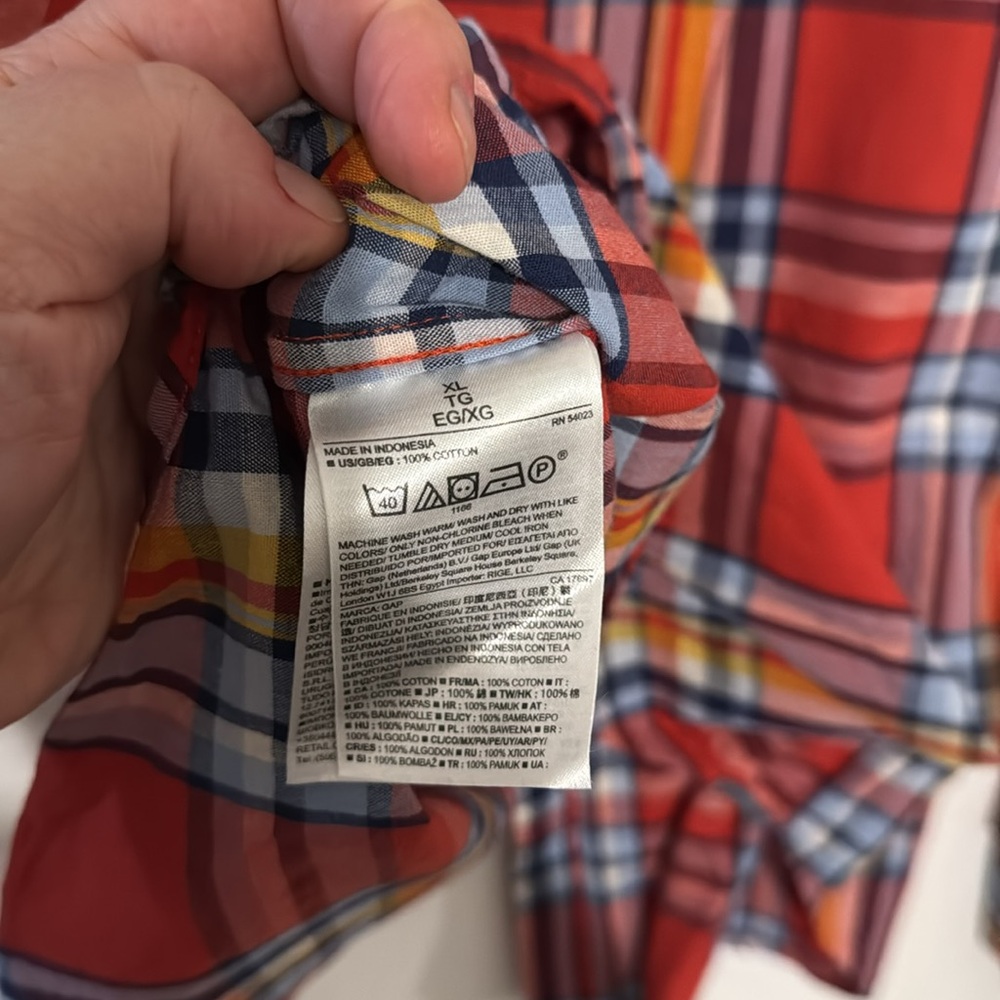 Plaid button down - Picture 5 of 5